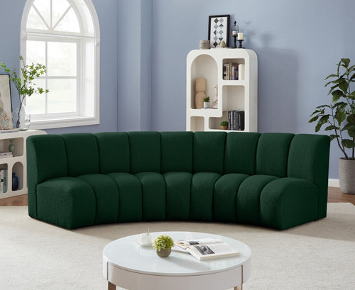 Henke Boucle Modular Sofa-3PC (Green)