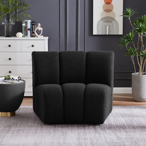 Henke Boucle Modular Chair (Black)