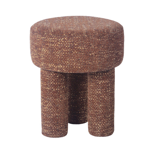 Claire Knubby Stool/Ottoman (Sedona Brown)