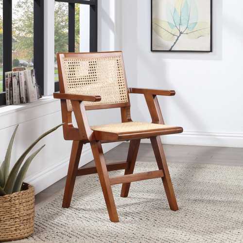 Preston Dining Chair (Natural, Brown)