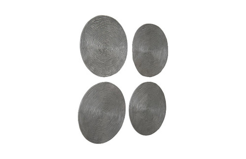 Ripple Wall Disc-Gray (Set of 4)