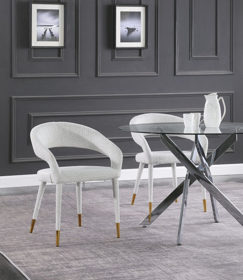 Vaughn Boucle Fabric Dining Chair