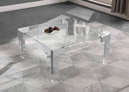 Hinton Square Coffee Table (Silver)