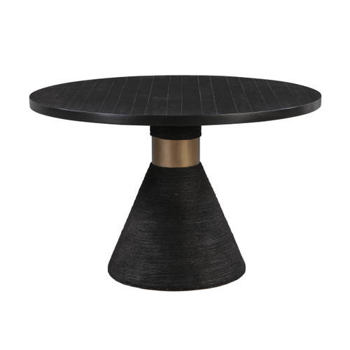 Chelsea Black Rope Round Dining Table