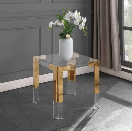 Hinton Side Table (Gold)