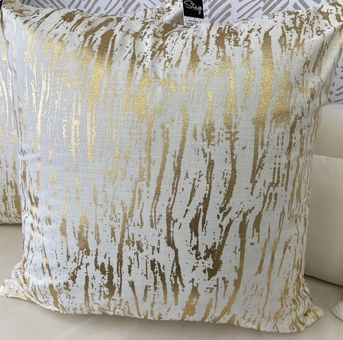 Isabel Gold Foil Pillow-Single (27"x 27")