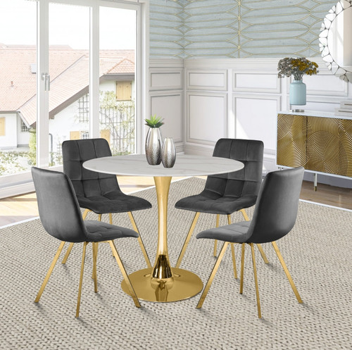 Shaw 36” Dining Table (GOLD)