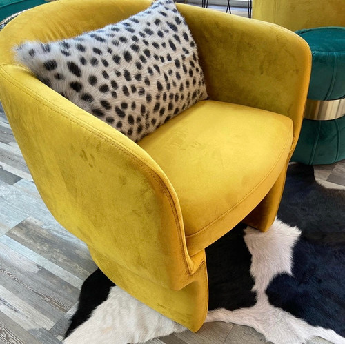 Franco Mustard Yellow Accent Chair | Living Room | Stage My Nest Furniture