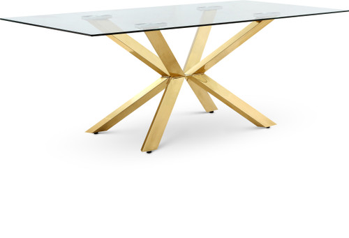 Lowe Dining Table (78” x 30”)-GOLD