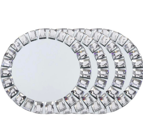 Bella Mirrored Charger Plates