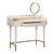 Penelope Vegan Leather Vanity Desk (Cream)