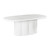 Elika Faux Plaster Dining Table-Oval (White)