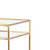 Darla Glass Nightstand (Cream)