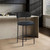 Beacon Faux Leather & Boucle Counter Stool-Single (Black)