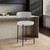 Beacon Faux Leather & Boucle Counter Stool-Single (Taupe)