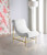 Nube Faux Sheepskin Accent Chair (Off White)