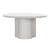Elika Round Faux Plaster Dining Table (White)