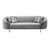 Michelle Pleated Sofa (Grey)