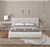 Nash Boucle Fabric Bed-Cream (King)