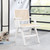 Preston Dining Chair (White, Black)-Single