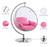 Luna Acrylic Accent Chair-Silver (White, Grey, Pink or Black)