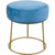 Nina Velvet Stool/Ottoman (Blue)