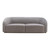 Yara Pleated Velvet Sofa (Grey)