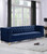 Mariah Velvet Sofa (Navy)