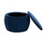 Lemay Velvet Storage Ottoman (Navy)