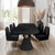 Chelsea Black Rope Oval Dining Table (Black)