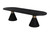 Chelsea Black Rope Oval Dining Table (Black)