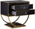 Melba Nightstand (Black+Gold)