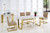 Weldon Dining Table (Gold)