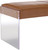 India Leather Bench (Brown)