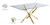 Robin Dining Table-Gold (60” x 30”)