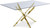 Robin Dining Table-Gold (60” x 30”)