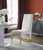 Priscilla Velvet Dining Chair (Cream, Grey, Black, Navy)