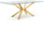 Lowe Dining Table (78” x 30”)-GOLD