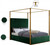 Jones Velvet Bed (Green, Blue)