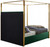 Jones Velvet Bed (Green, Blue)