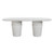 Margot Faux Plaster Dining Table (83")