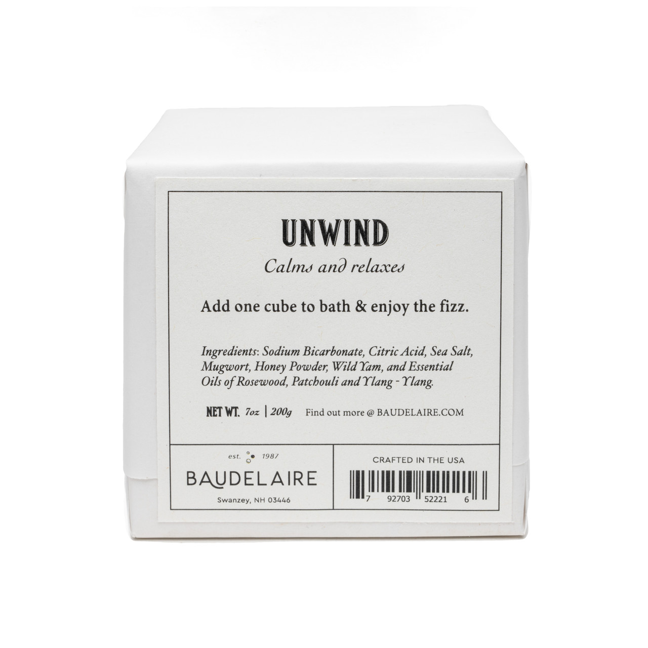 Baudelaire UNWIND Effervescent Cube