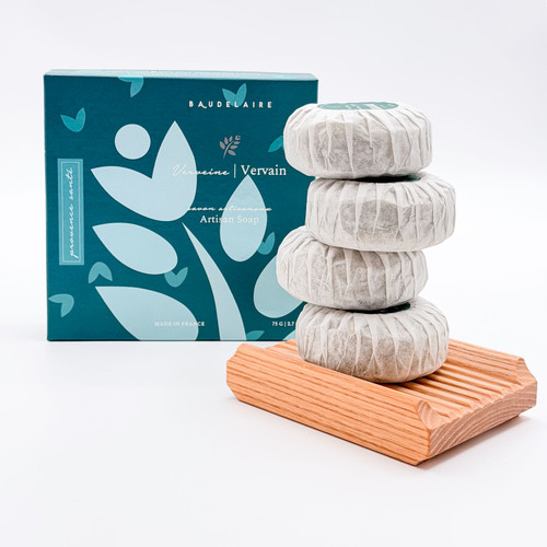 Provence 4-Bar Gift Box with Soap Dish - Customizable