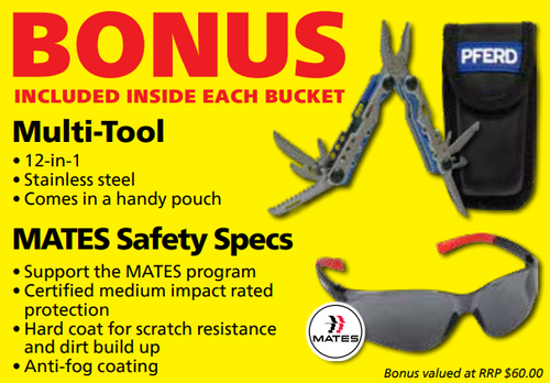 PFERD 125MM ULTRA-THIN INOX Stainless Steel & Steel Cut Off Wheel Block with Bonus - 100 pack