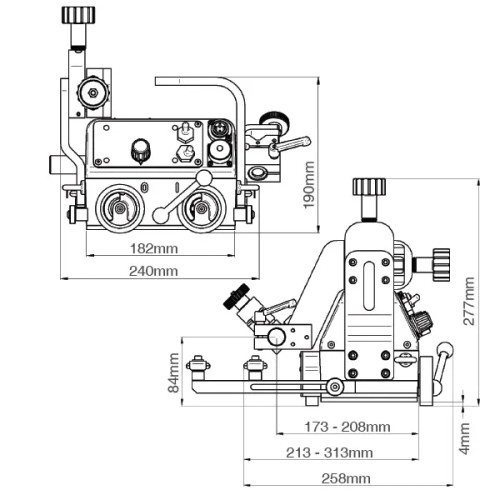 "GECKO" WELDING CARRIAGE, 240V, VERTICAL 0-1100MM/MIN "GECKO" WELDING CARRIAGE, 240V, VERTICAL 0-1100MM/MIN