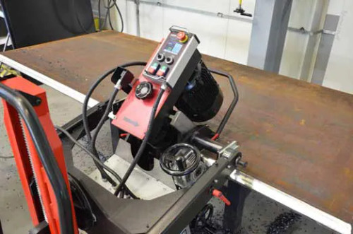 ITM ABM-50 AUTO FEED DOUBLE SIDED BEVELER, 415V 4KW MOTOR, 15-60° BEVEL ANGLE, MAX BEVEL WIDTH 50MM, 8 - 80MM PLATE THICKNESS ITM ABM-50 AUTO FEED DOUBLE SIDED BEVELER, 415V 4KW MOTOR, 15-60° BEVEL ANGLE, MAX BEVEL WIDTH 50MM, 8 - 80MM PLATE THICKNESS