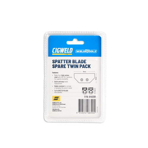 Cigweld WeldaToolz Spatter Blade Spare Twin Pack