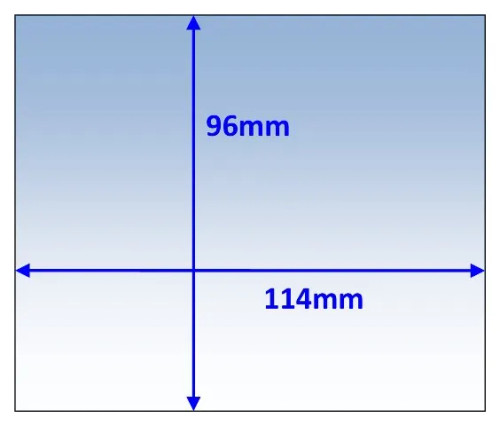 WIA Blue FX Outer Lens 114 x 96mm PK10