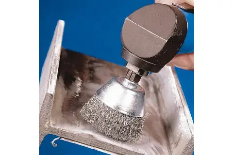 Pferd Spindle Mount Cup Brush 50mm Crimped Mild Steel