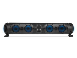 SoundExtreme 26-inch Bluetooth Soundbar mounted on a golf cart, providing high-quality outdoor audio. SoundExtreme 26-inch Bluetooth Soundbar mounted on a golf cart, providing high-quality outdoor audio.